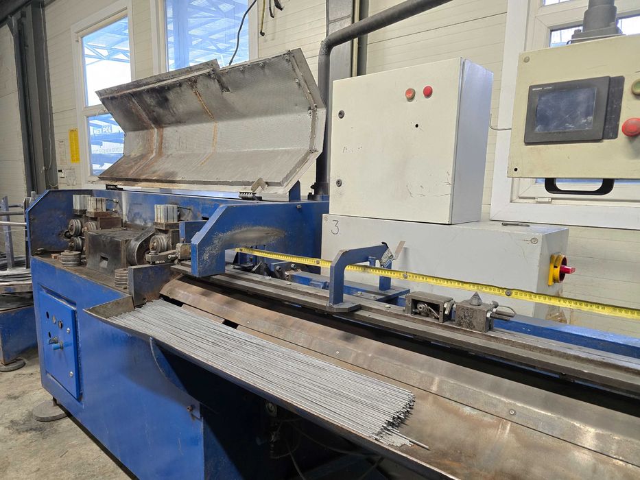 Prościarka do drutu o średnicy 4 - 8 mm z odwijakiem kompletna linia