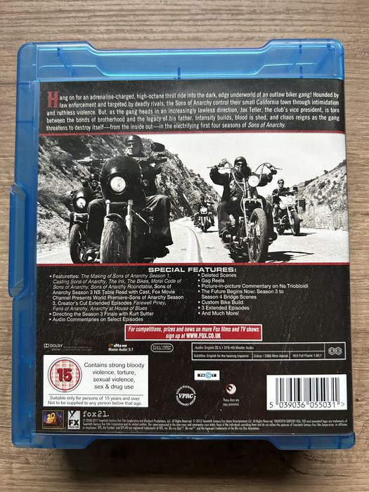 Sons of Anarchy Seasons 1-4 Bluray