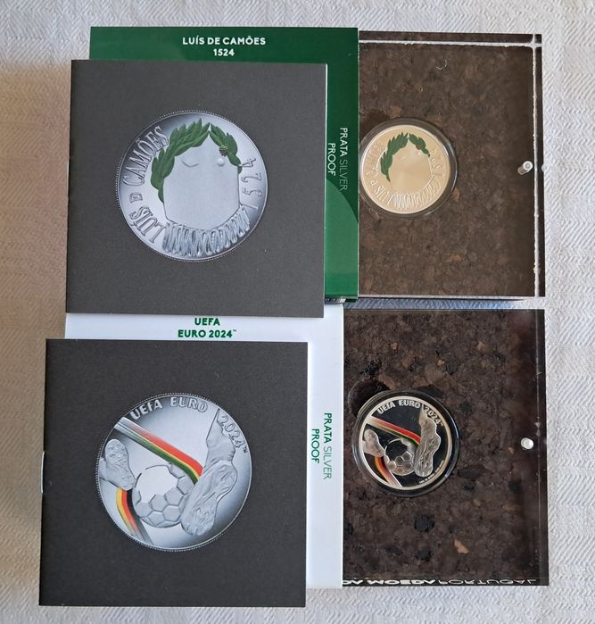 Moedas Comemorativas Coloridas - Proof - Prata