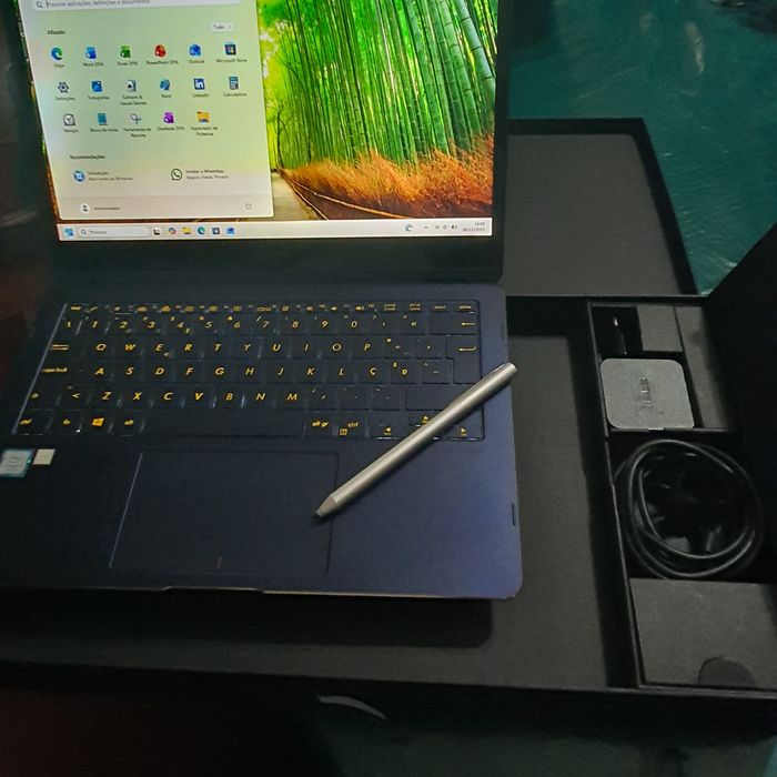 Portátil Luxo bonito Zenbook Flip S UX370U/ I7 /16 GB /Nvme 512 GB/ caneta digital