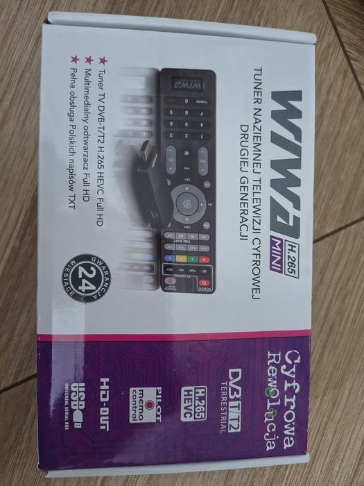 Tuner Dekoder DVB-T2 Wiwa H.265 Telewizja Naziemna HEVC MINI PVR EPG