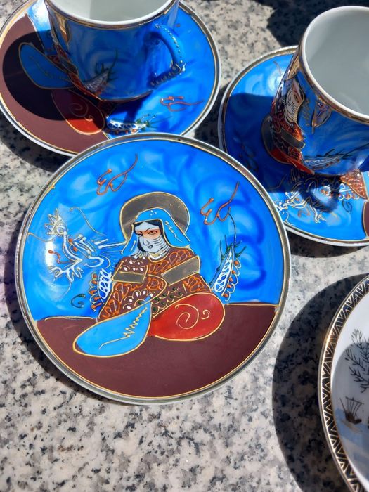 Serviços louça chinesa e japonesa