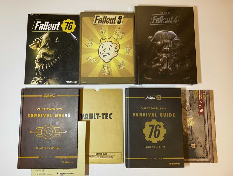 Гайдбуки та Артбуки Fallout 3, Fallout 4, Fallout 76