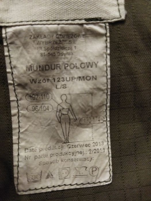 Spodnie wojskowe wzór 123 L/S Tanio.