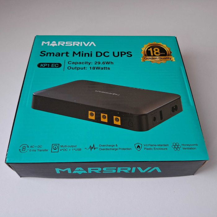 Безперебійник mini UPS для роутера MARSRIVA KP1 EC 8000mAh 18W