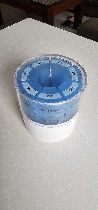 Organizer na tabletki tygodniowy, cztery pory dnia