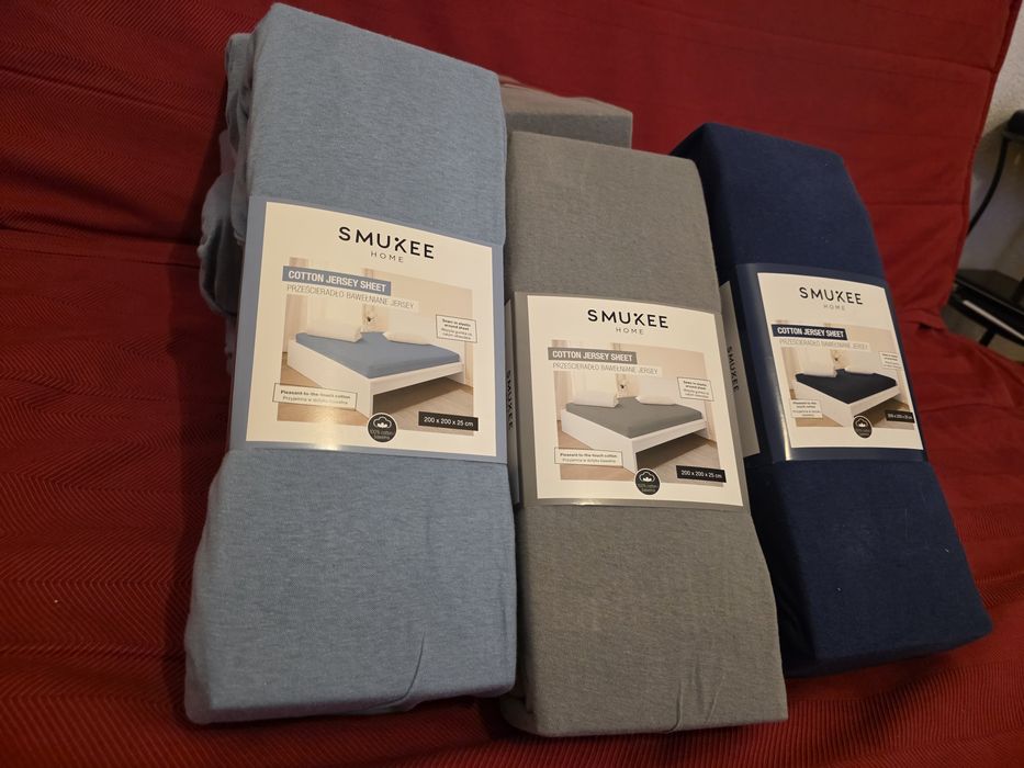 Prześcieradło Bawełniane Smukee 200x200x25 z gumką