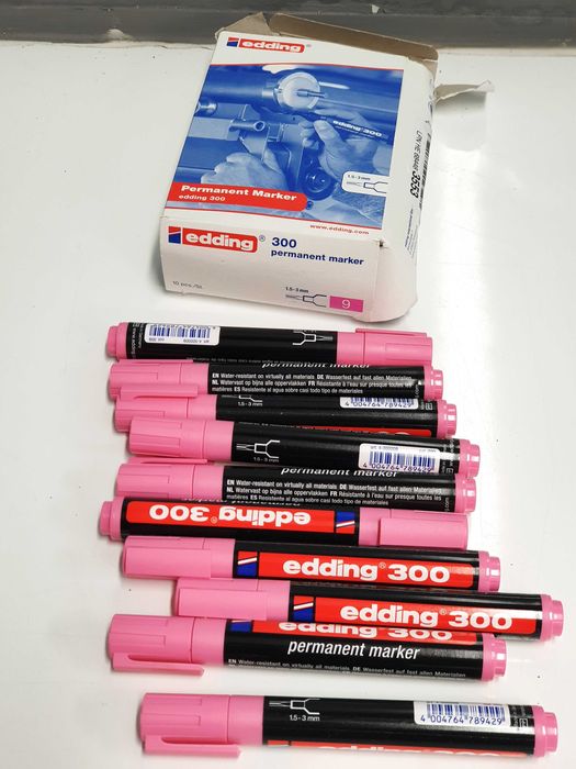 Markery permanentne Edding 300 zestaw 10 sz.