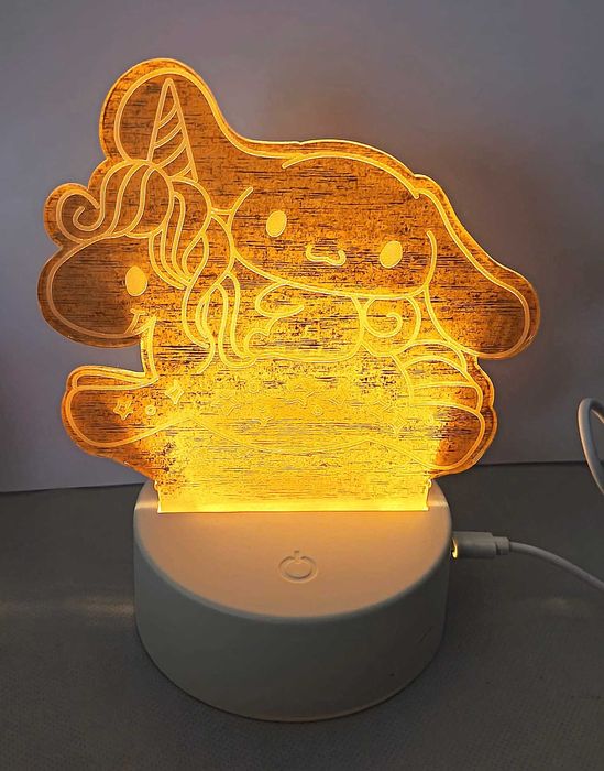 Candeeiro de mesa tricolor Sanrio Cinnamoroll