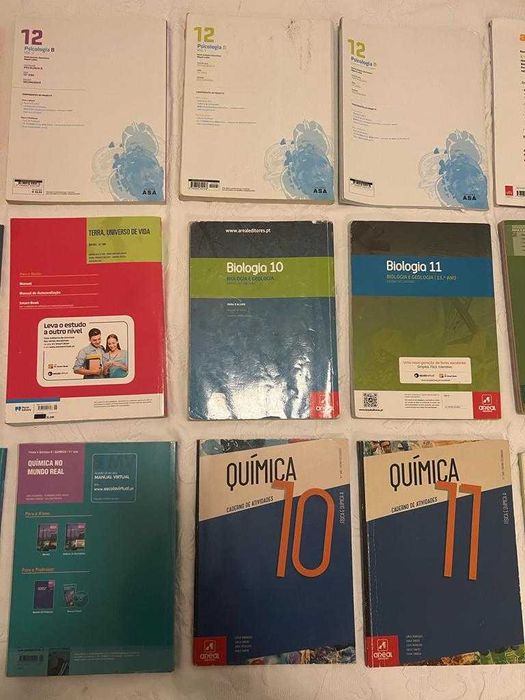 Manuais e cadernos de atividades 10°, 11° e 12°