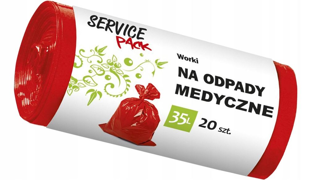 Sp worki na odpady medyczne ldpe  35l 20szt