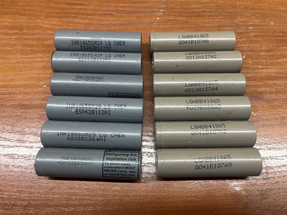 Акумулятори 18650 21700 шрот Samsung 25R 29e 32e 40T LG Sony Vtc5A