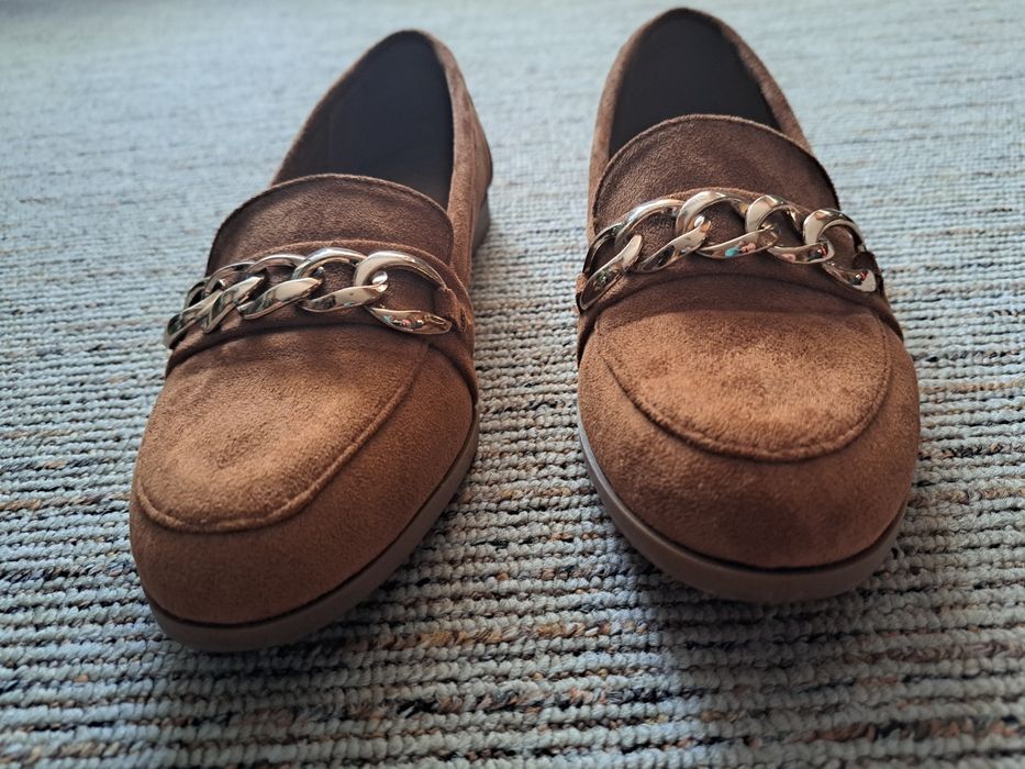 Damskie zamszowe mokasyny loafersy Dee Zee  36