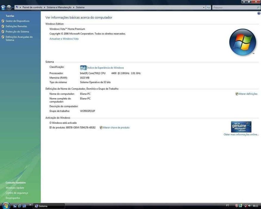 PC Asus + Monitor + Teclado