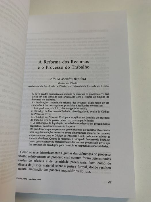 Revista do Ministério Público, n° 113