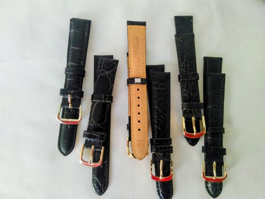 Ремінець шкіряний 16 мм, виробництво Франції, новий