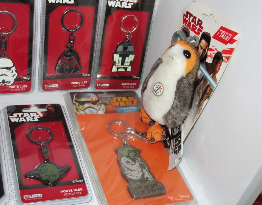 Conjunto de 8 Porta-chaves Star Wars Novos/Selados