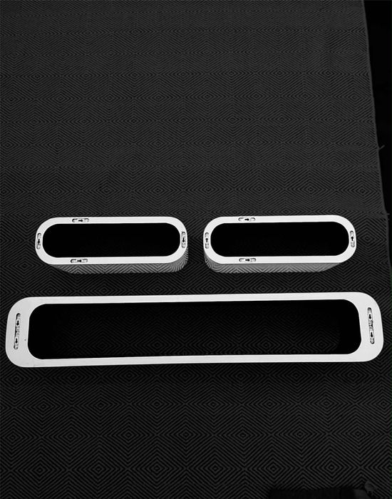 Półki ścienne, biało/czarne