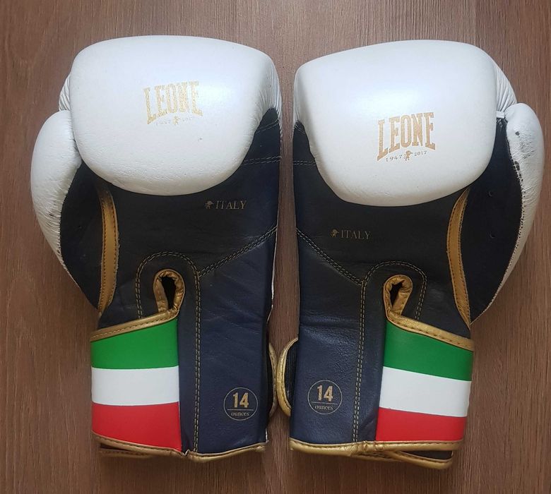 Рукавиці боксерські LEONE Italy '47 білі GN039