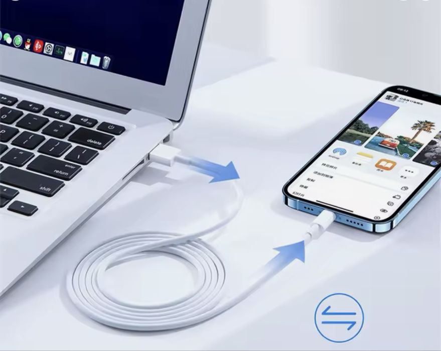 Кабель зарядного пристрою USB оригінальної якості для iPhone новий