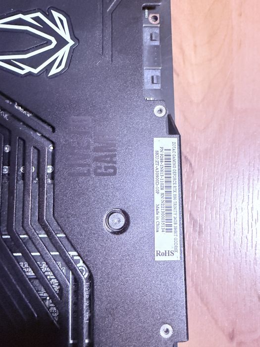 Karta rtx3090 zotac 24GB uzywana do grania