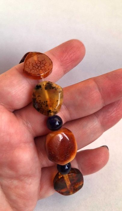 OKAZJA - bursztyn - unikaty - bransoletka