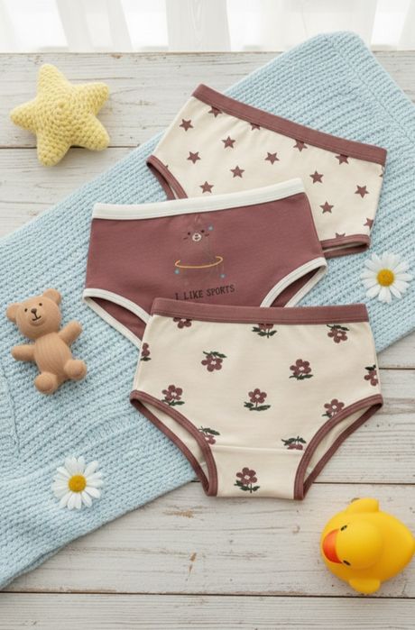 Хлопковые трусики 1 -3 годика рост 86-98 трусы под памперс