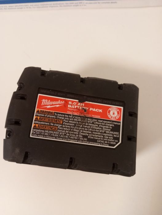 Акумулятор батарея Milwaukee 5Ач б/у із США