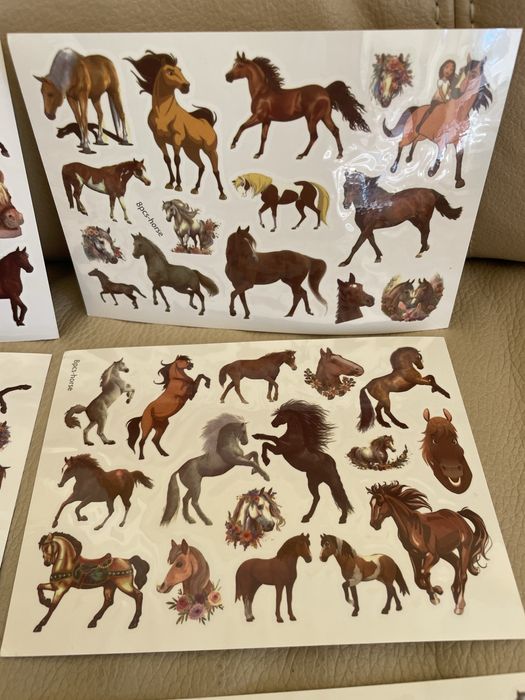 1 kartka Tatuaże konie dla dzieci zmywalne tatoo Hors