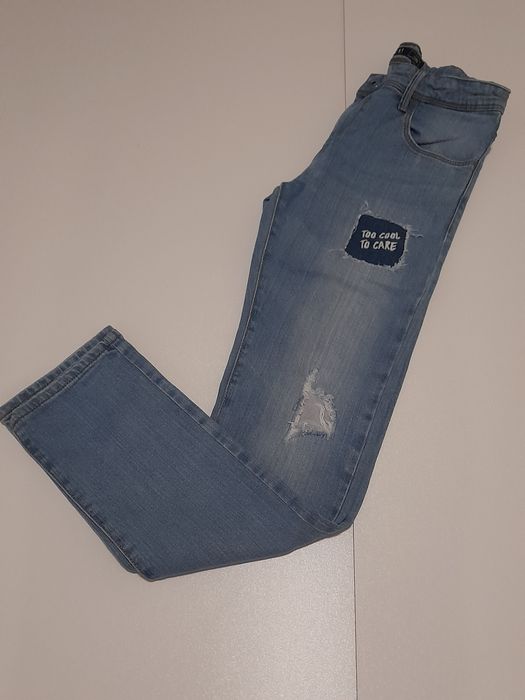 Calças de ganga dos 9 aos 13 anos