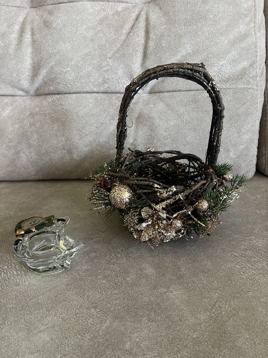 Продам корзину, подсвечник