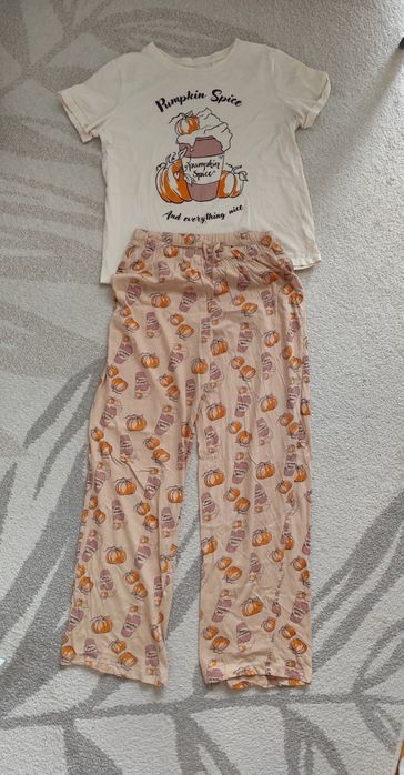 Bawełniana piżama dwuczęściowa S + krótkie spodenki gratis