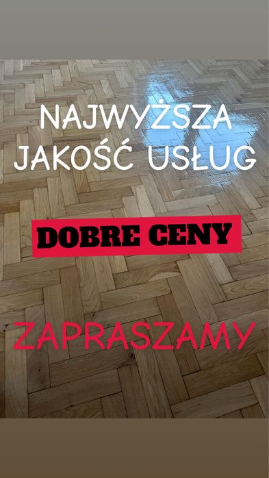 Cyklinowanie bezpyłowe Łódź  WOLNY TERMIN OD 24.01