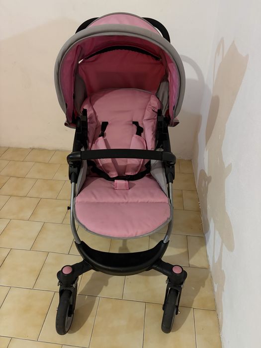 Carrinho Duo com Ovo rosa ZY