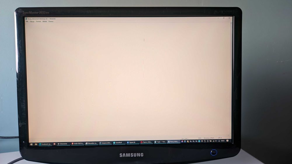 Monitor Samsung SyncMaster 2032BW - Samsung 20 cali