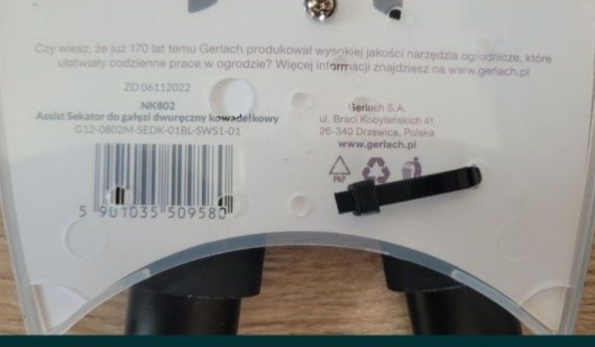 Sekator kowadełkowy Gerlach