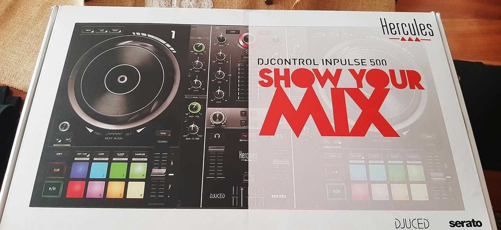 Hercules DJControl Inpulse 500 – Como Nova (Na Caixa e com Películas)