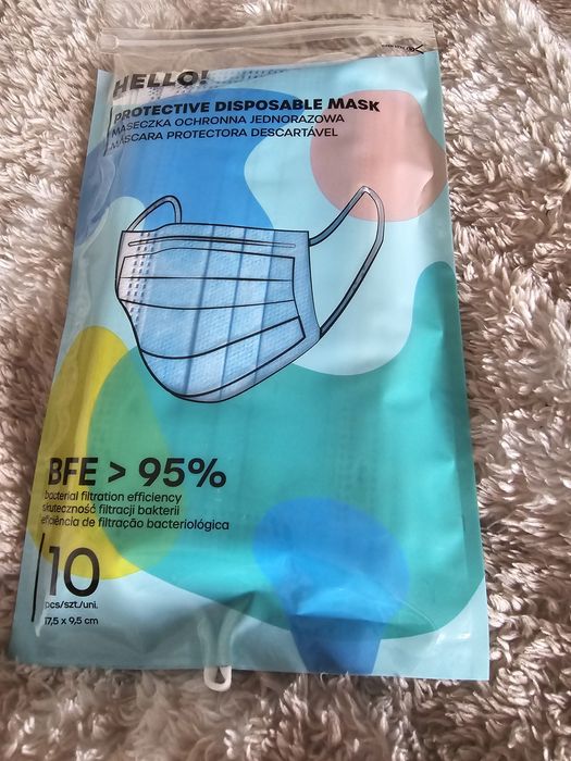 Maseczki ok 800sz  jednorazowe ochronę
