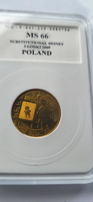 GRADING Moneta zastępcza 3 Łódki Miś Uszatek 2009