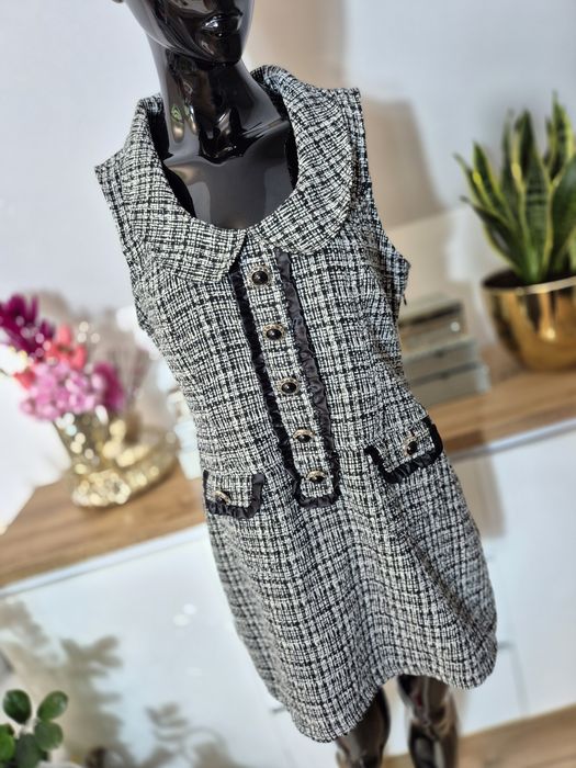 Sukienka damska viralowa tweedowa Atmosphere XL 42 plus size elegancka