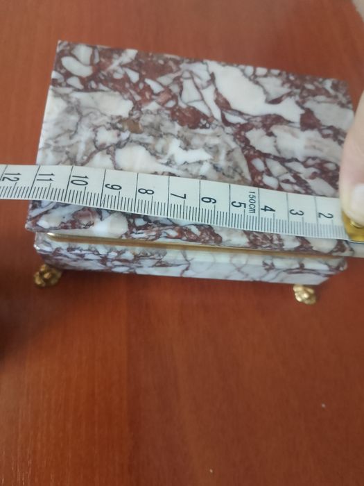 Stara szkatułka marmur lata 70/80te