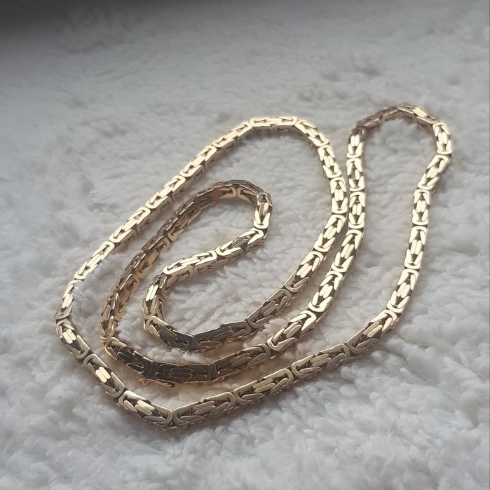 Nowy Złoty Łańcuszek 61.35 gram Splot Królewski