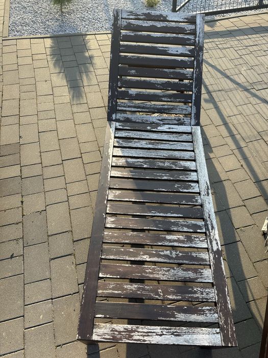 Leżaki/łóżka ogrodowe na kółkach 2 sztuki Ikea GRATIS 2 poduszki