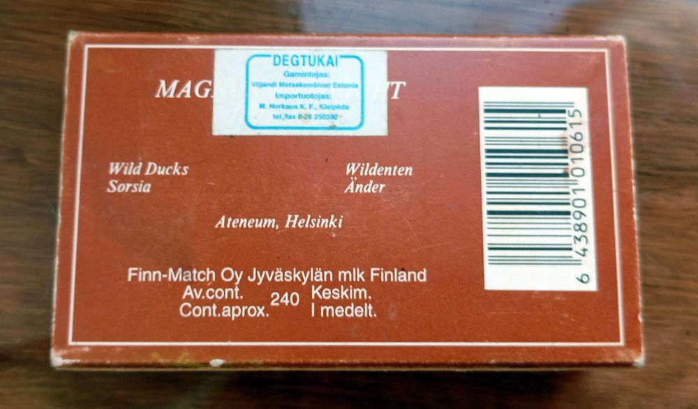 Коробка от/ для спичек, Утки, Финляндия