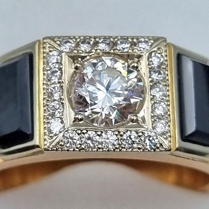 Печатка Перстень діаманти 1,65 ct