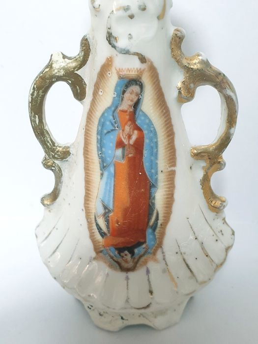 Pequena antiga jarrinha de altar francesa N. S. da Conceição