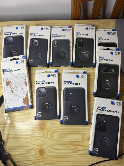 Lote de capas Quad Lock para iPhone e Samsung