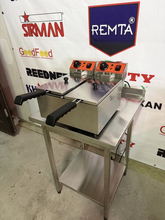 Фритюрниця Подвійна Обєм 6+6 Літрів Reednee Італія!