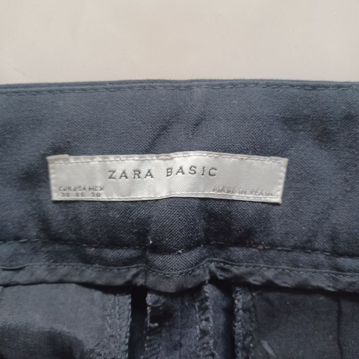 Spodnie ZARA BASIC szerokie ze streczem 38/40