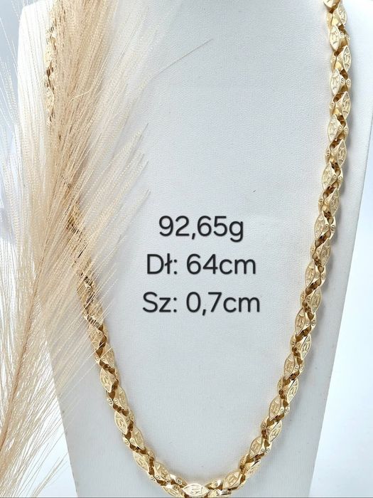 Złoty łańcuszek cartier 585 14k NOWY